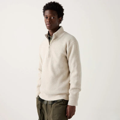 ‘Noble Half-Zip Knit’ – Der elegante Half-Zip Strickpullover