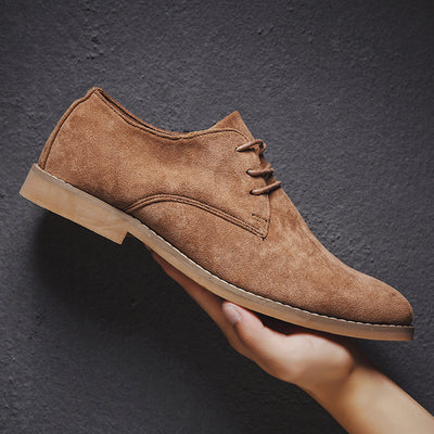 ‘Cambridge Suede Derbys’ – Die weichen Fleece-Anzugschuhe