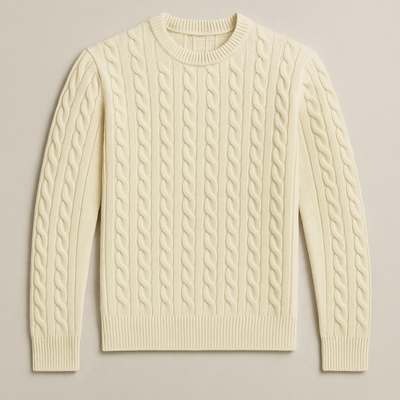 Cambridge Knit – Zopfmuster Pullover